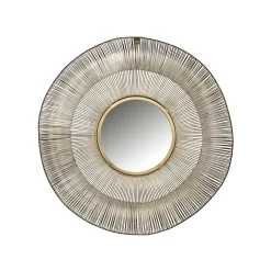 Ronde Spiegel Aliza kleur Brushed Gold - Loft24.nl