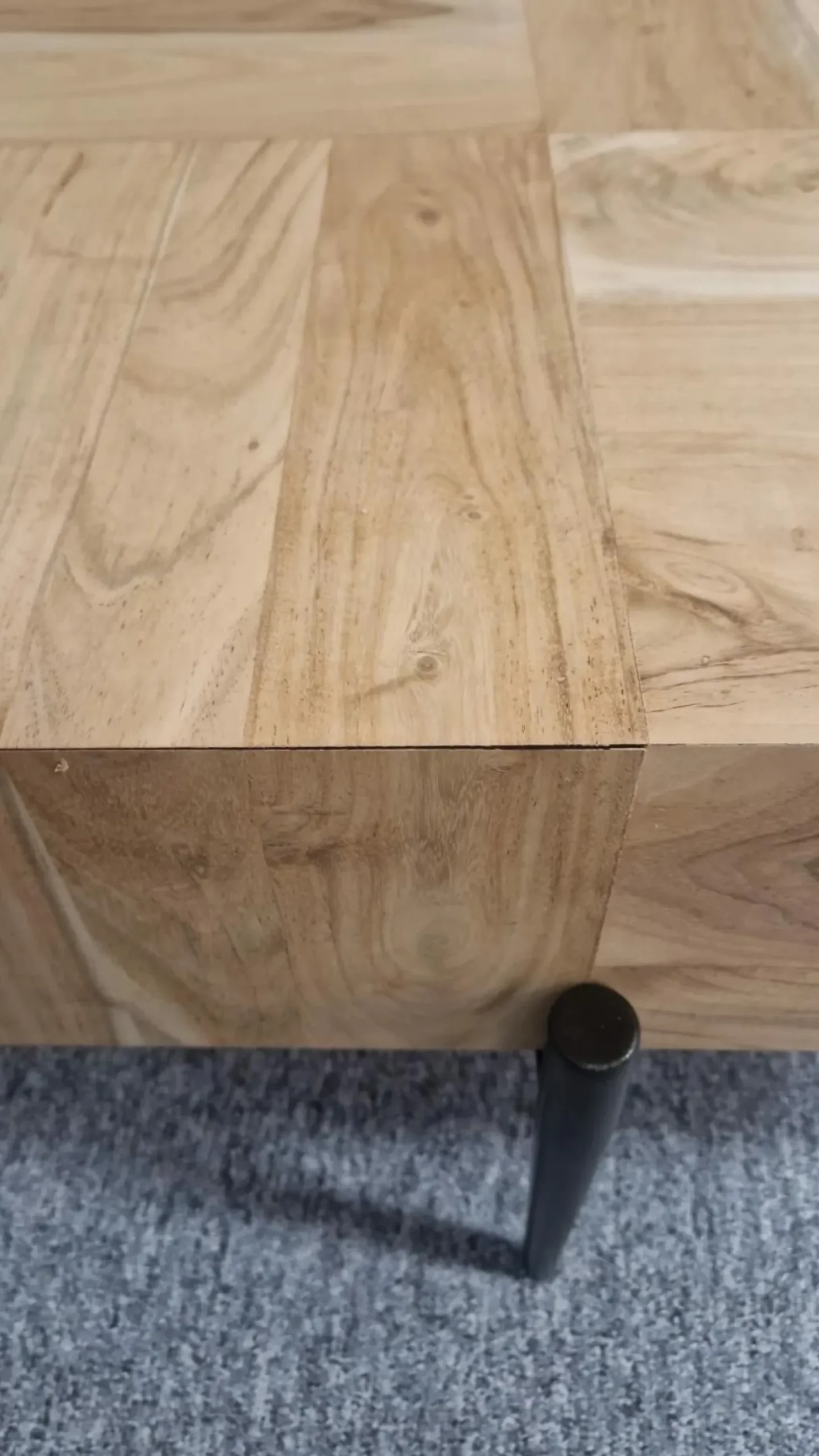 Salontafel Blocks Acaciahout Set van 2 stuks Showmodel - Loft24.nl