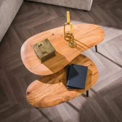 Salontafel Croc Organisch Set van 2 Acaciahout - Loft24.nl