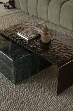 Salontafel Dice Marmer 60 x 60cm - Groen - Loft24.nl