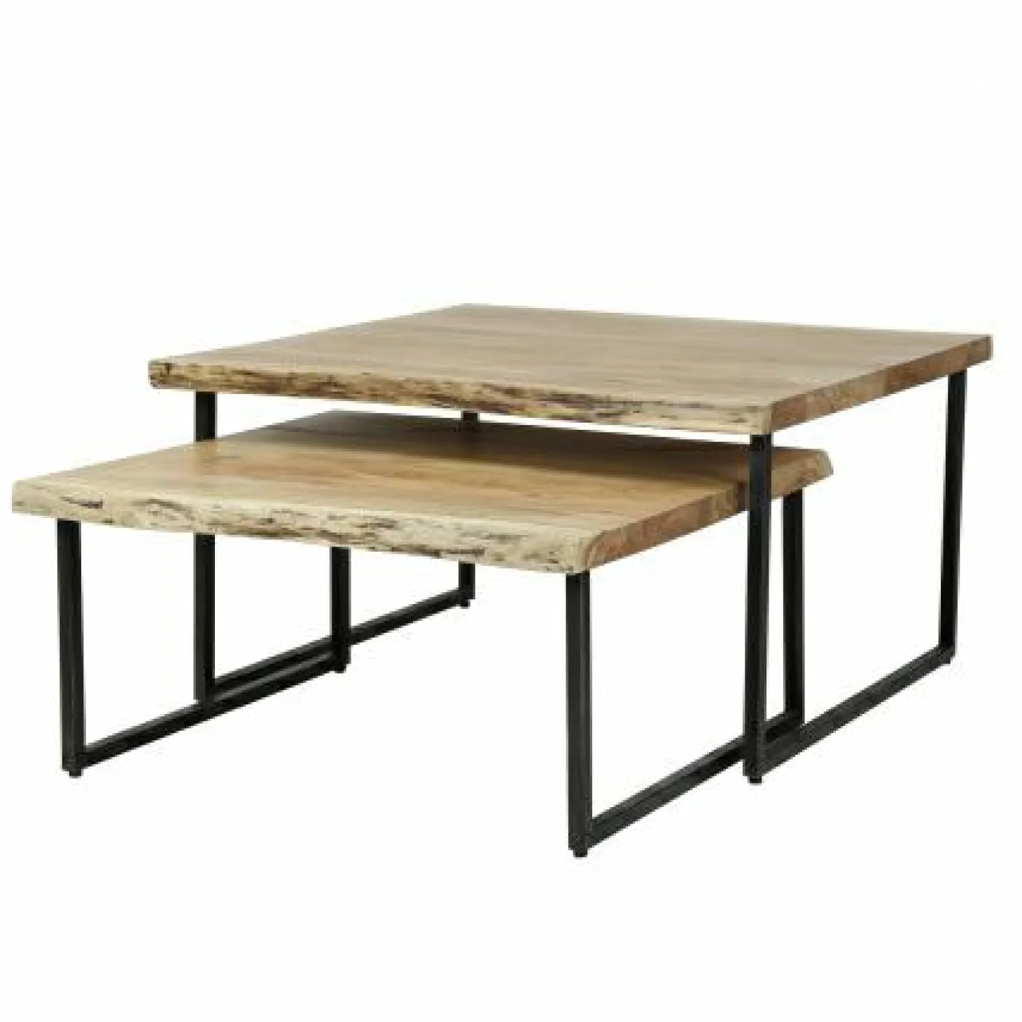 Salontafel Edge set van 2 stuks Acaciahout - Loft24.nl