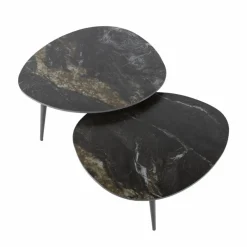 Salontafel Fossil Zwart Set van 2 stuks - Loft24.nl