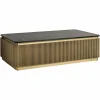 Salontafel Ironville 140 x 80 cm Marmer - Goud - Loft24.nl