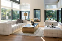 Salontafel Ironville 140 x 80 cm Marmer - Goud - Loft24.nl