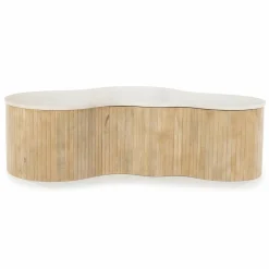 Salontafel Kira Large Mangohout en Marmer - Loft24.nl