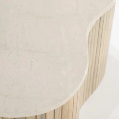 Salontafel Kira Medium Mangohout en Marmer - Loft24.nl