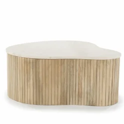 Salontafel Kira Medium Mangohout en Marmer - Loft24.nl