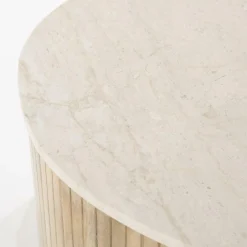 Salontafel Kira Medium Mangohout en Marmer - Loft24.nl
