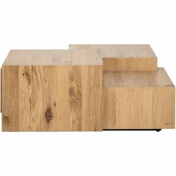 Salontafel Lennox 100 x 100cm Eiken -Naturel - Loft24.nl