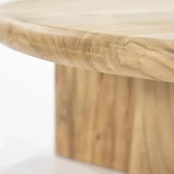 Salontafel Leoti Acaciahout - Naturel 80cm - Loft24.nl