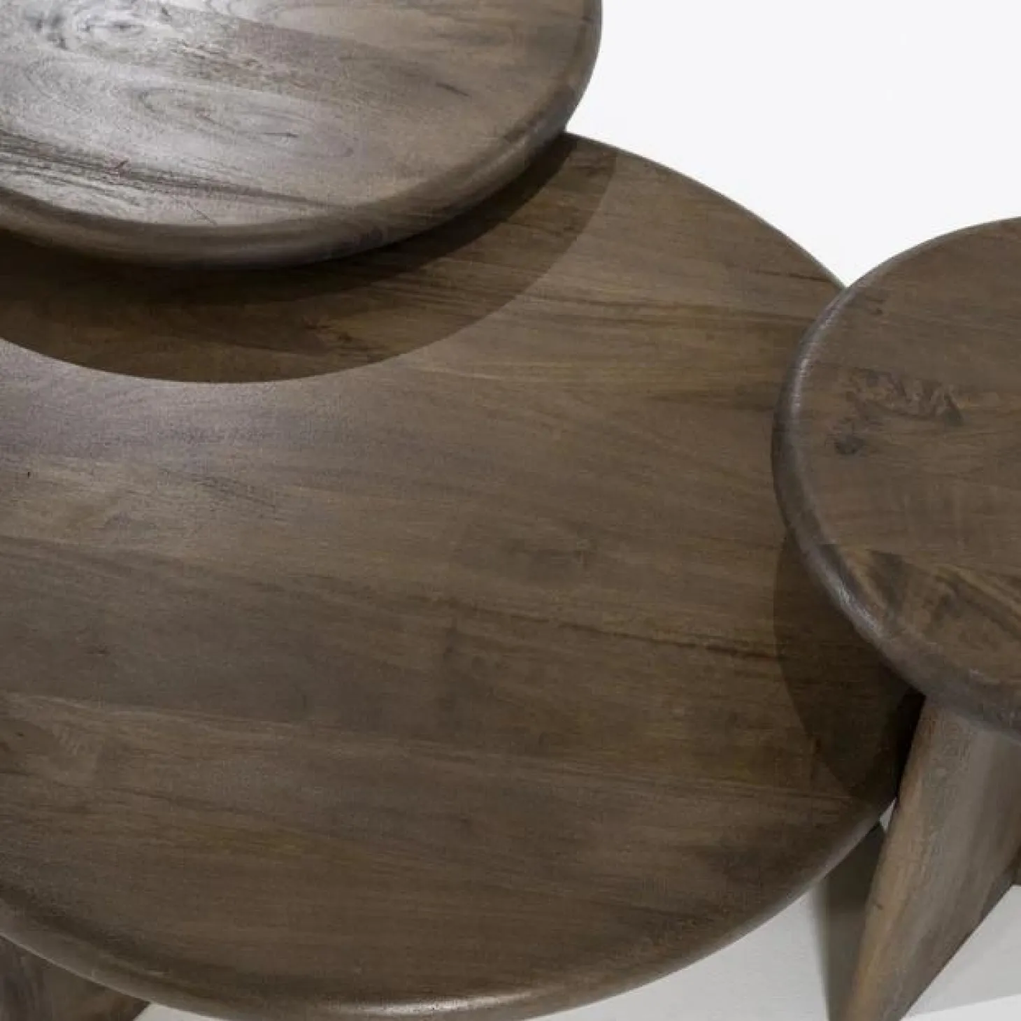 Salontafel Leoti Mangohout - Bruin 60cm - Loft24.nl