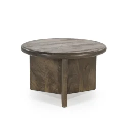 Salontafel Leoti Mangohout - Bruin 60cm - Loft24.nl