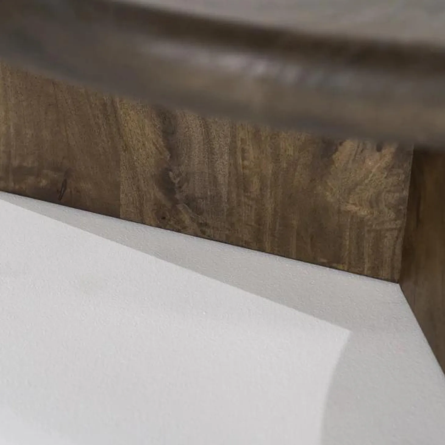 Salontafel Leoti Mangohout - Bruin 80cm - Loft24.nl