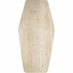 Salontafel Luna Mangohout en Travertin 128 x 63cm - Loft24.nl