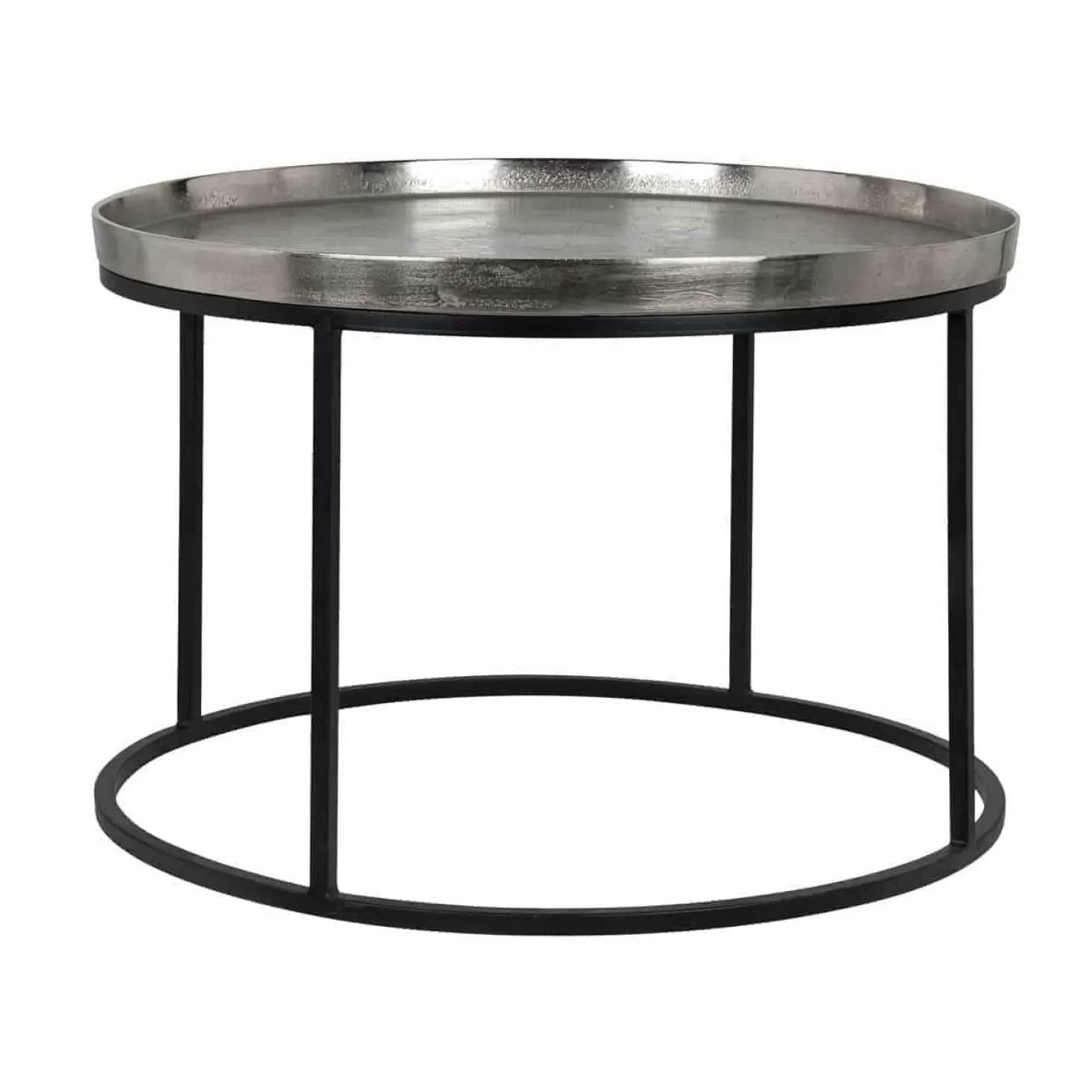 Salontafel Lyam Ø70cm - Zilver - Loft24.nl