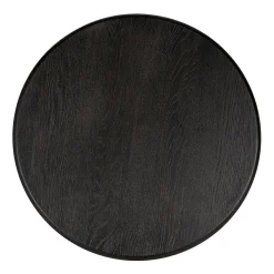 Salontafel Macaron Eiken Ø80 cm - Zwart - Loft24.nl