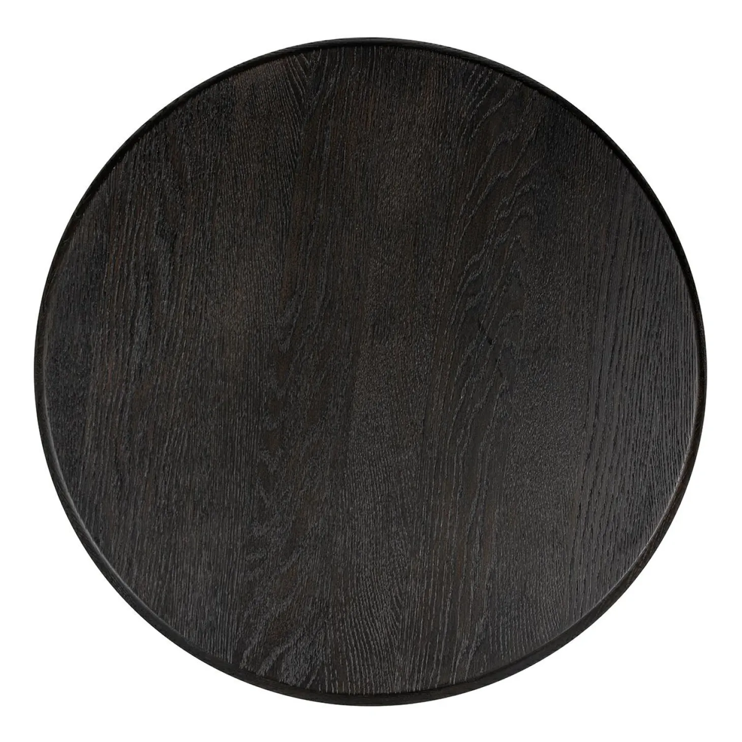 Salontafel Macaron Eiken Ø80 cm - Zwart - Loft24.nl