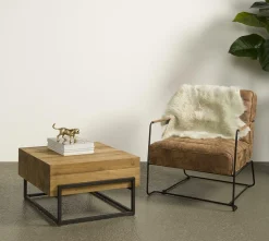 Salontafel Massa Teak 66 x 66 cm - Loft24.nl