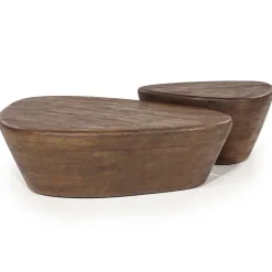 Salontafel Mila Mangohout Bruin – 70x53cm - Loft24.nl