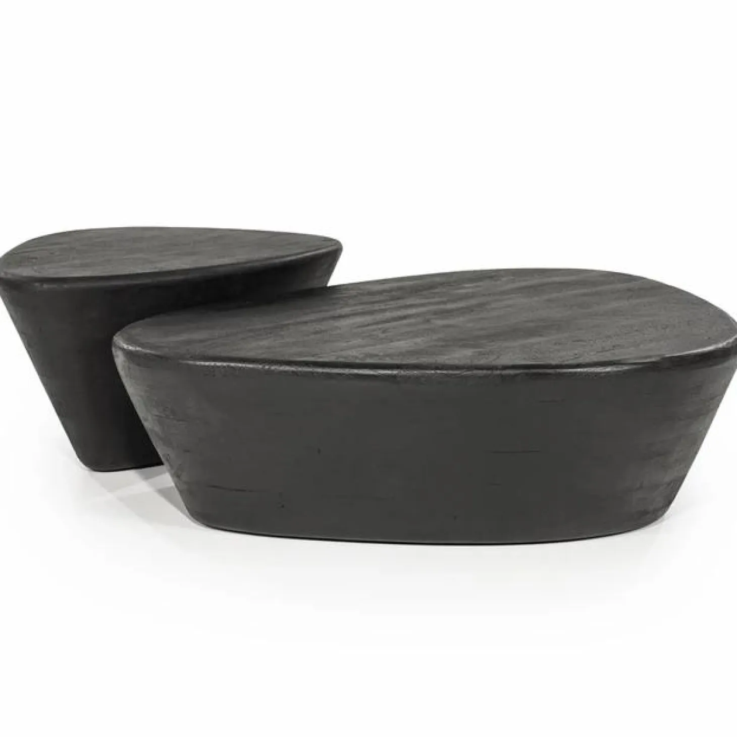 Salontafel Mila Mangohout Zwart - 70x53cm - Loft24.nl