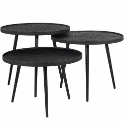 Salontafel Oxford Set van 3 stuks - Zwart - Loft24.nl