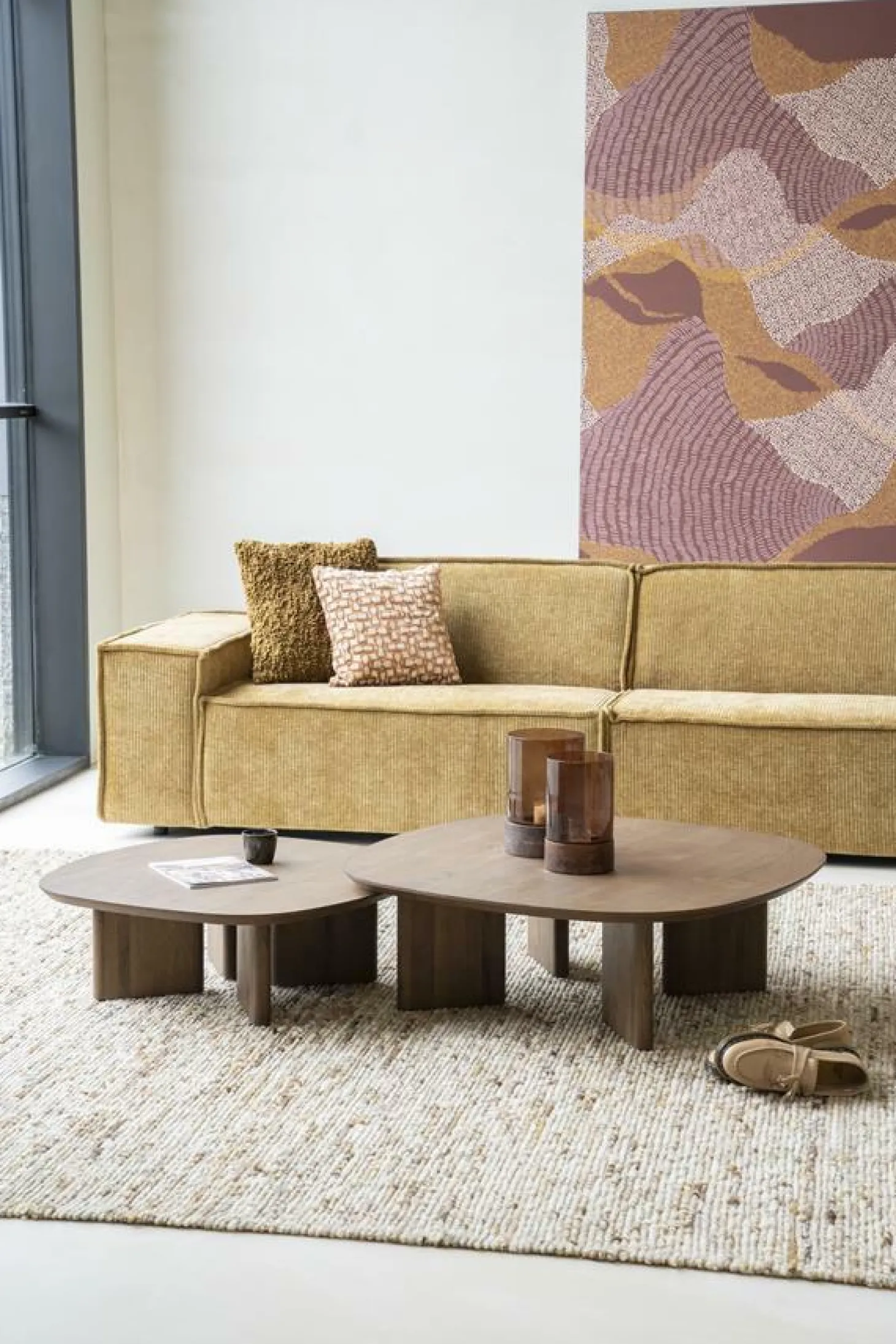 Salontafel Stef 80 x 80 cm - Bruin - Loft24.nl