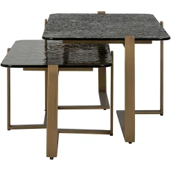 Salontafel Sterling Glas - Set van 2 stuks - Loft24.nl