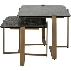 Salontafel Sterling Glas - Set van 2 stuks - Loft24.nl