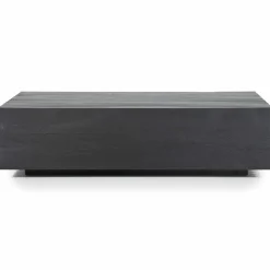 Salontafel Tom Mangohout - Zwart 90x90cm - Loft24.nl