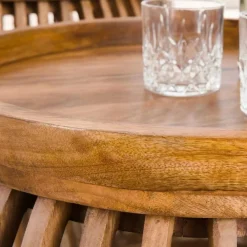 Salontafel Tweak Curve set van 2 stuks Mangohout - Loft24.nl