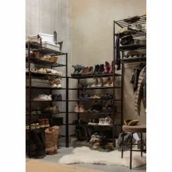 Schoenenrek Ferro Stapel van 4 stuks kleur Zwart - Loft24.nl