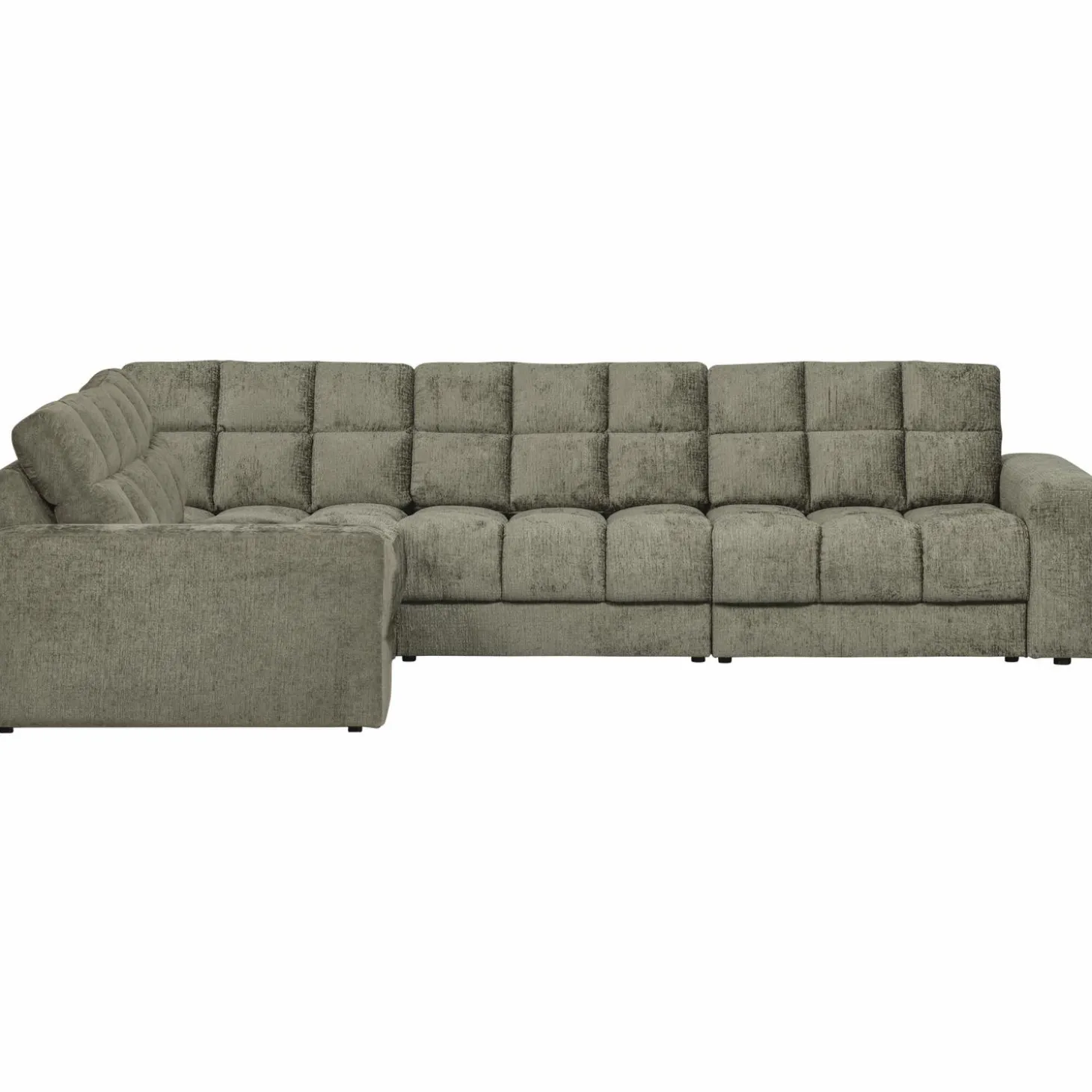 Second date hoekbank links structure velvet frost - Loft24.nl