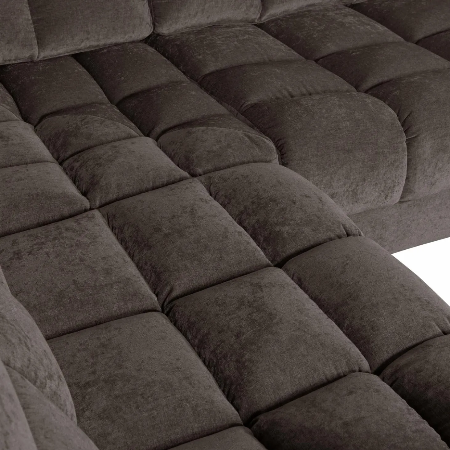 Second date hoekbank links vintage warm grijs - Loft24.nl