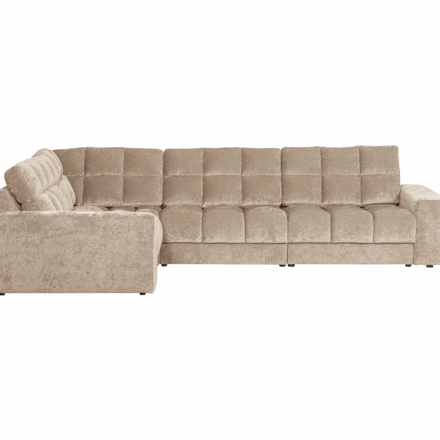 Second date hoekbank links vintage nougat - Loft24.nl