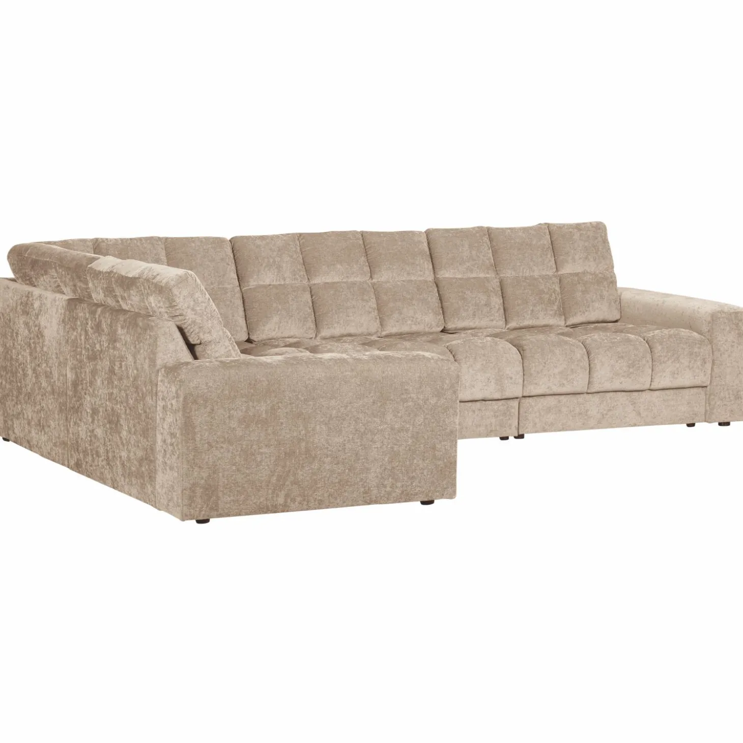 Second date hoekbank links vintage nougat - Loft24.nl