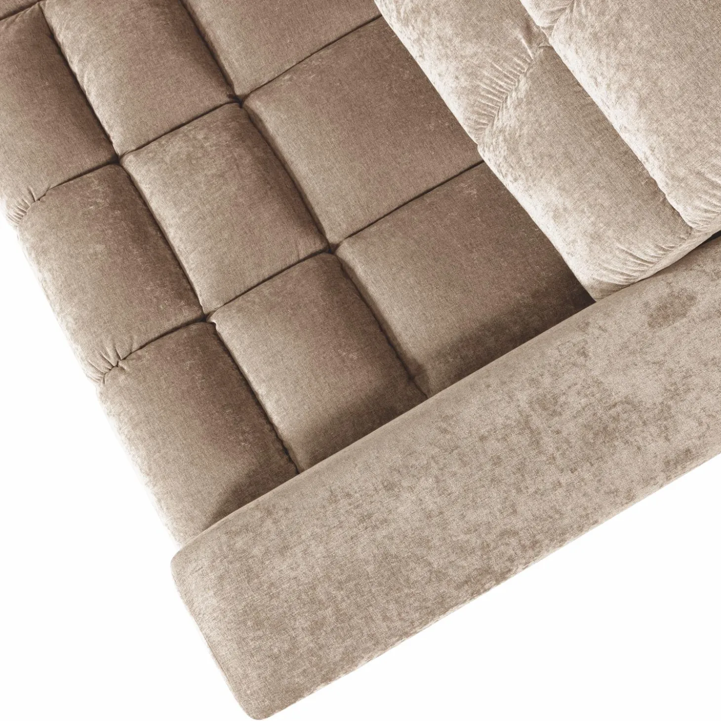 Second date hoekbank links vintage nougat - Loft24.nl