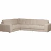 Second date hoekbank links grove ribstof travertin - Loft24.nl