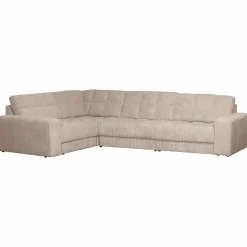 Second date hoekbank links grove ribstof travertin - Loft24.nl