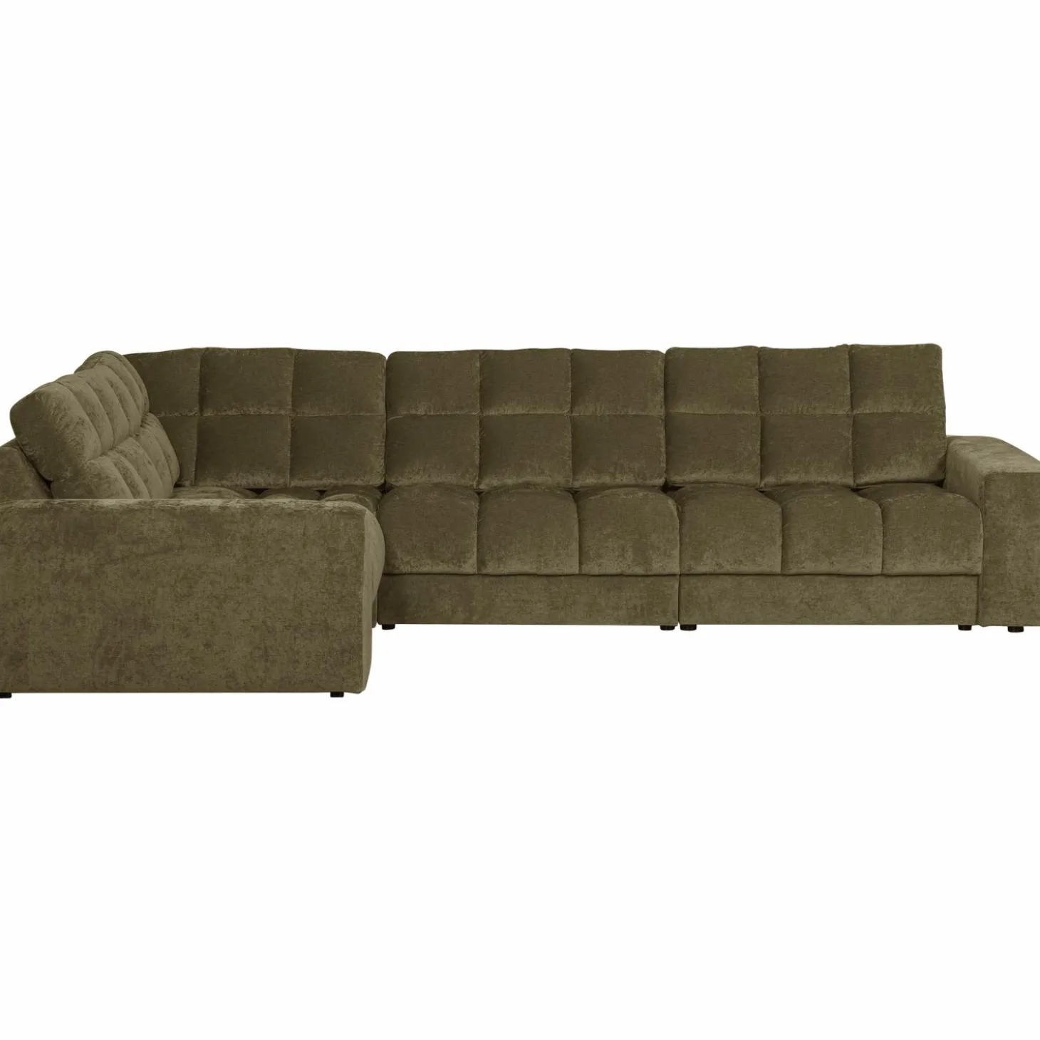 Second date hoekbank rechts vintage groen - Loft24.nl