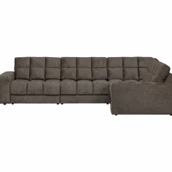 Second date hoekbank rechts structure velvet mountain - Loft24.nl