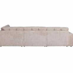 Second date hoekbank rechts grove ribstof naturel - Loft24.nl