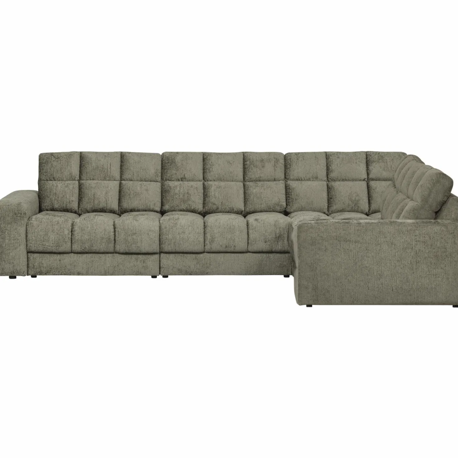 Second date hoekbank rechts structure velvet frost - Loft24.nl