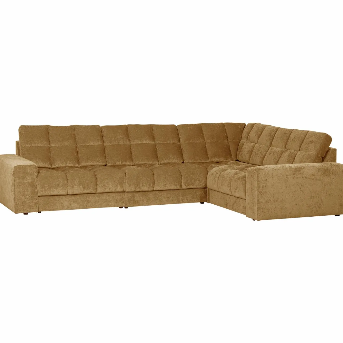 Second date hoekbank rechts vintage goud - Loft24.nl