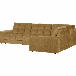 Second date hoekbank rechts vintage goud - Loft24.nl