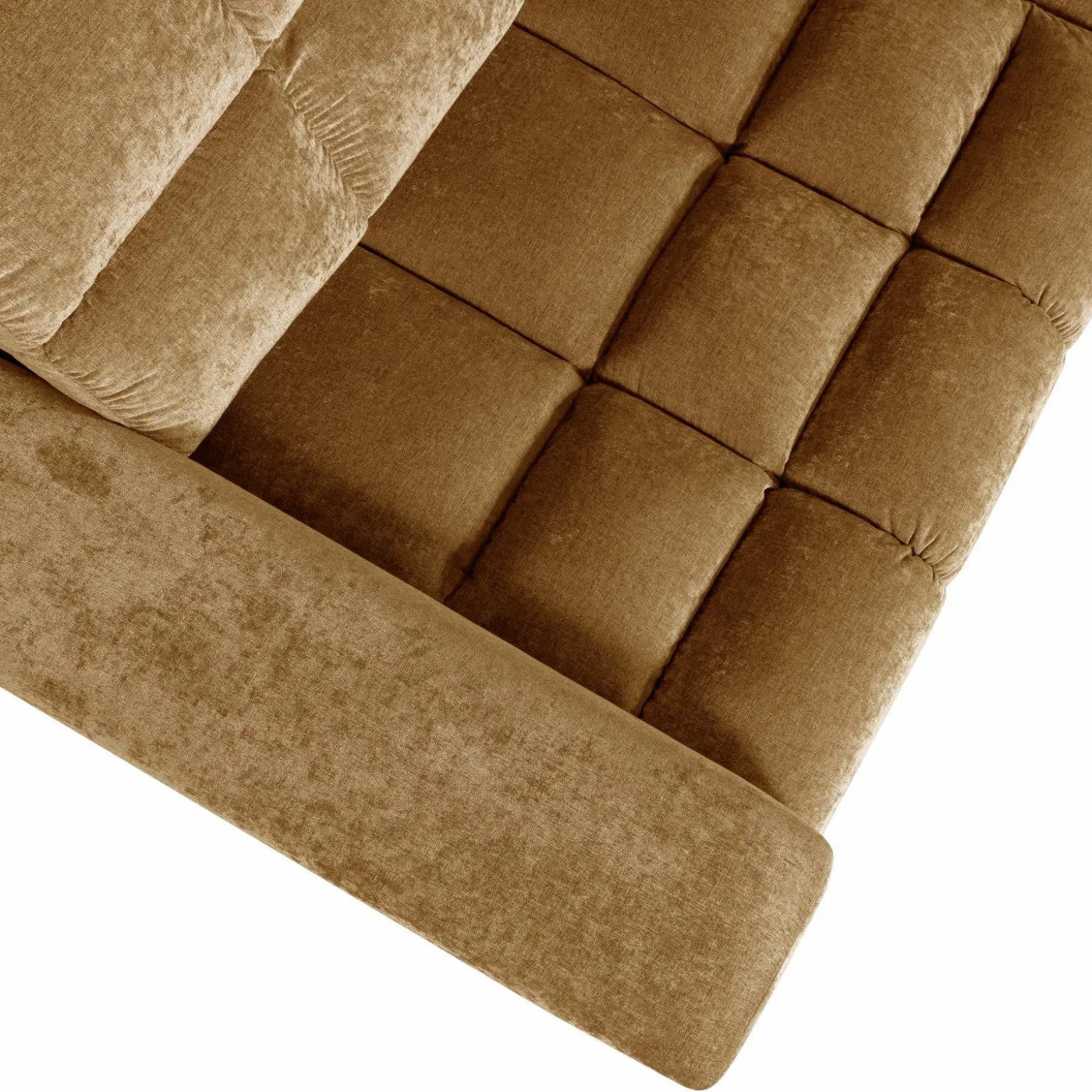 Second date hoekbank rechts vintage goud - Loft24.nl