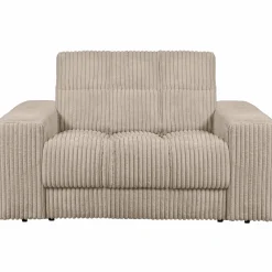 Second Date loveseat Grove ribstof 136 x 101 cm - Travertin - Loft24.nl