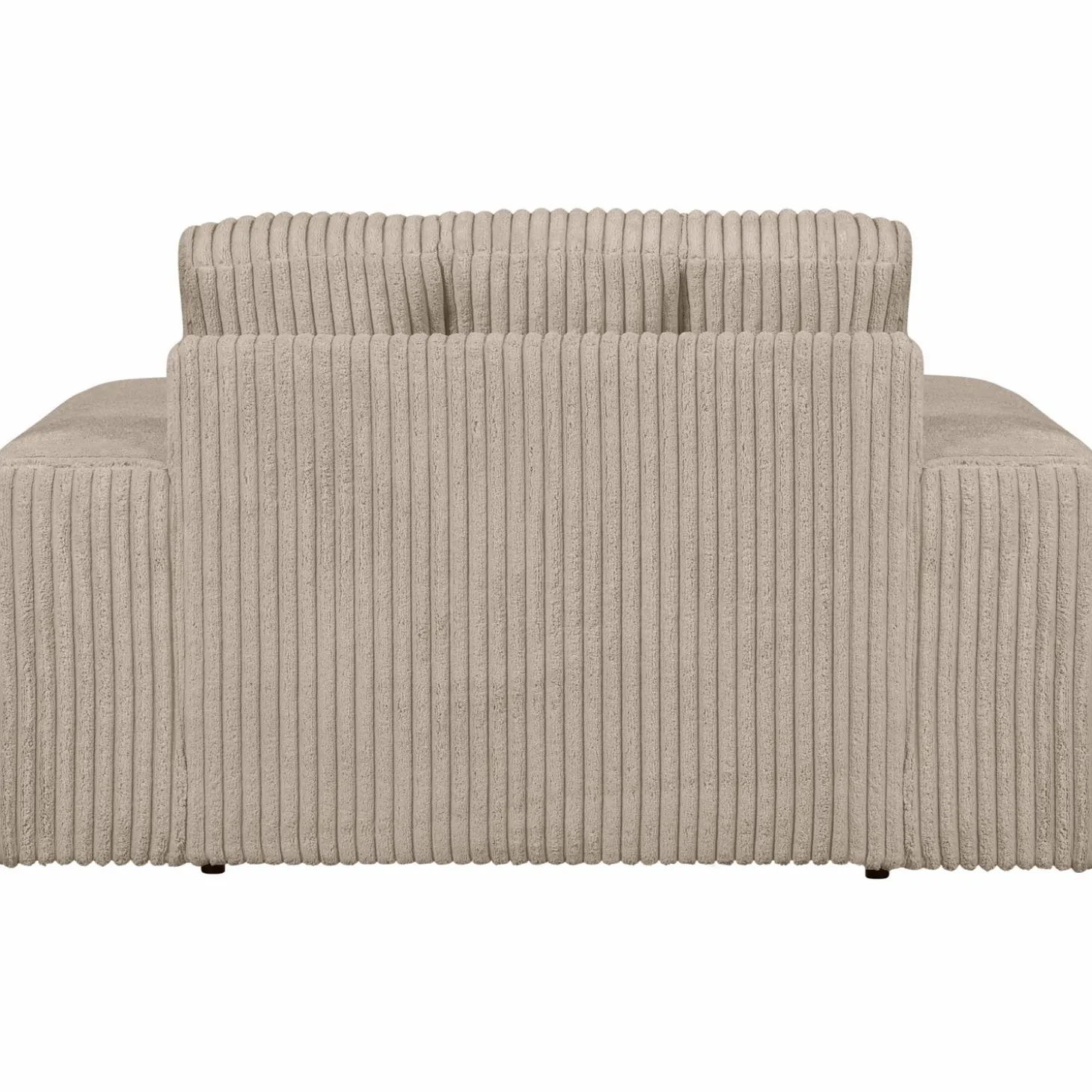 Second Date loveseat Grove ribstof 136 x 101 cm - Travertin - Loft24.nl