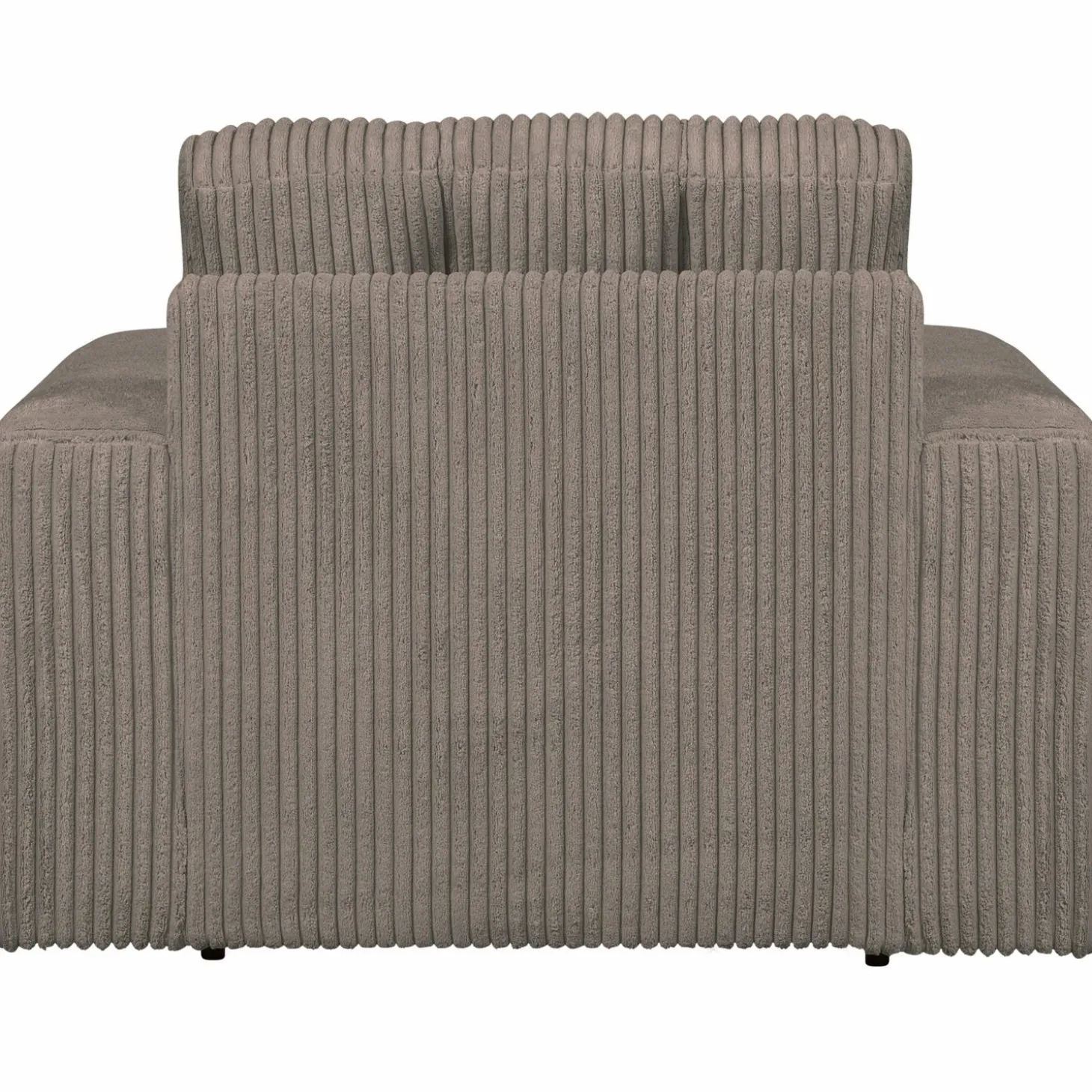 Second Date loveseat Grove ribstof 103 x 99 cm - Mud - Loft24.nl