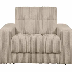 Second Date loveseat Grove ribstof 103 x 99 cm - Travertin - Loft24.nl