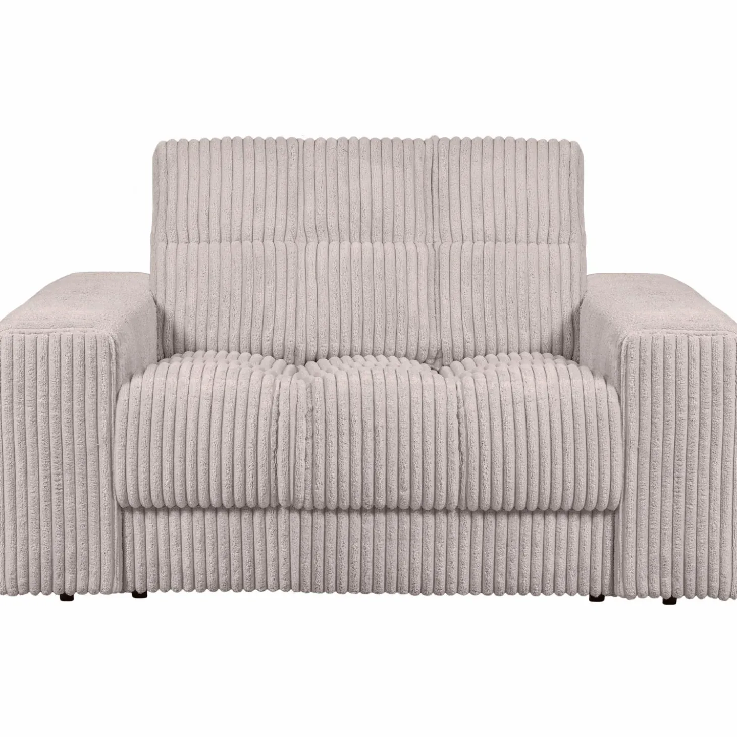 Second Date loveseat Grove ribstof 136 x 101 cm - Naturel - Loft24.nl